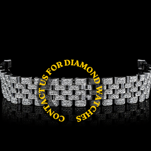 New Luxurious Round <b>Case</b> Classic Features Hip Hop Moissanite Diamond Man's Made Full Iced White Gold Wristwatch Stylish Jewelry - Product Image 2