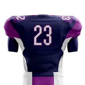 purple <b>navy</b> white mens american football <b>accessories</b> with american football mouth guard and american football shoulder pads - Product Image 5