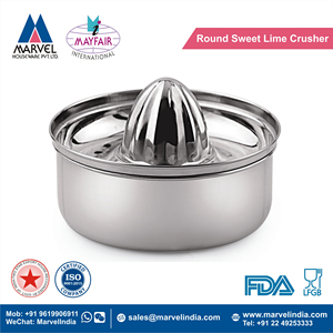 Stainless Steel Manual Juicer Fruit Vegetable Lemon Lime Orange <b>Squeezer</b> Bowl Strainer Deluxe Sweet Lime Crusher >20 Pieces - Product Image 2