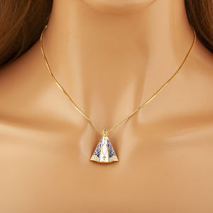 QIKU kalung liontin Liberty patung bendera Amerika kustom rantai sambungan tembaga yang dipersonalisasi persegi Hip Hop pria - Product Image 2