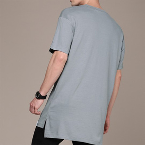 Nueva Camiseta de Moda para Hombre, Casual, de Manga Corta, Cuello Redondo, Lisa, con Logotipo Personalizado en la Parte Delantera, Talla Grande, Transpirable, Ajustada, 100% Algodón, 220g - Product Image 1