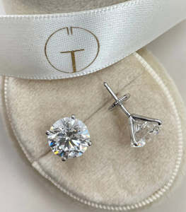 Classic Round Brilliant Cut Lab Grown Diamond <b>Stud</b> <b>Earrings</b> IGI Certified 2ct 4 Prong 10K 14K 18K Gold Women <b>Fine</b> Ear <b>Studs</b> - Product Image 1