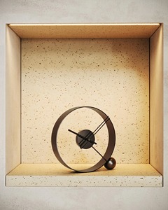 Stylish Metal <b>Table</b> <b>Clock</b> Decorative Timepiece For Guest Room Accent Living Room <b>Table</b> Accent And Bedroom Side <b>Table</b> Decor - Product Image 4