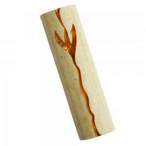 Hot Selling Marble Stone Mezuzah <b>Case</b> Modern Jewish Doorpost Cover Luxury Judaica Home Decor Gift - Product Image 2