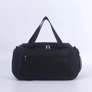 Sac de voyage en nylon de forme ovale avec double poignée, fermeture éclair, plusieurs compartiments, bandoulière réglable, grande capacité - Product Image 1