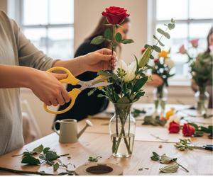 Tijeras de Podar para Flores y Jardín de 7 Pulgadas, con Mangos de Plástico y Goma y Agarre Antideslizante - Product Image 1