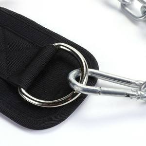 Cinturón de Protección para Flexiones y Dominadas con Logotipo Personalizado, de Alta Resistencia, con Cadena de Acero y EVA, para Uso Diario en el Gimnasio - Product Image 4