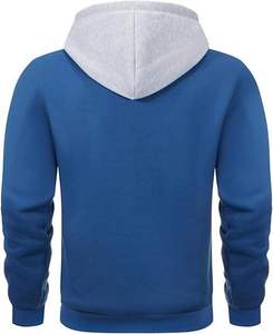Custom Logo Men's Pullover Hoodie Solid Color Long Sleevea 100% Cotton Pullover Heavyweight USA & UK Men's hoodies Manufactures. - Product Image 2