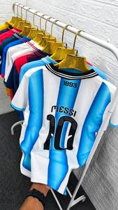 เสื้อฟุตบอลอาร์เจนตินาสำหรับเด็กและผู้ชาย คอกลม แขนสั้น ผ้าโพลีเอสเตอร์ สำหรับแฟนบอลและชุดแข่งขัน - Product Image 2