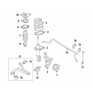 โช้คอัพและสตรัทใหม่สำหรับ Sportage รุ่นขวา 54660D9250 - Product Image 2