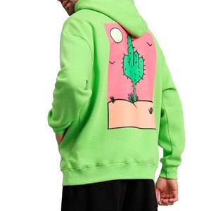 Sweat-shirts à capuche pour hommes de qualité supérieure en coton lourd, à épaules tombantes, surdimensionnés, avec impression personnalisée, luxe, effet bouffant - Product Image 3