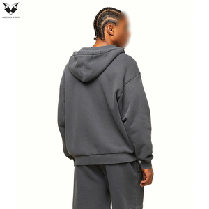 Vêtements décontractés de bonne qualité, disponible en différentes couleurs, nouveau produit haut de gamme, sweat à capuche zippé pour homme avec ensemble court. - Product Image 3