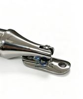 Connecteur coudé en acier inoxydable 304 (33,4 mm) pour rampes et systèmes d'escaliers modernes en verre