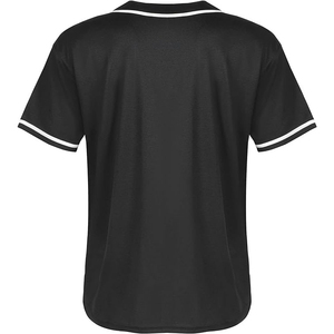 Camiseta de Béisbol y Fútbol de Poliéster 100%, Nuevo Diseño Elegante, Proveedor 2026, OEM, con Botones, Unisex Juvenil - Product Image 3