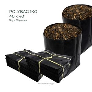 High Quality Black Poly Grow Bag 35x35cm 1kg Pack 40pcs | Heavy Duty Nursery Planting Bag for Agriculture - Product Image 3