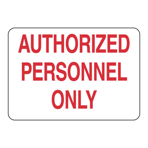 Panneau de sécurité durable pour zone interdite intérieure/extérieure, signalisation « Personnel autorisé Brady uniquement » - Product Image 2