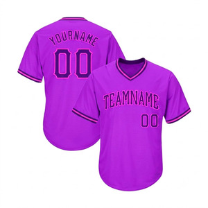 เสื้อเบสบอลผู้ชายสีดำโพลีเอสเตอร์คุณภาพดีที่สุด สั่งทำได้ ขายดี พรีเมียมคุณภาพสูง พิมพ์ลาย ราคาถูก - Product Image 2
