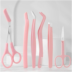 Juego de Pinzas para Cejas con Logotipo Personalizado, Acero Inoxidable, Kit de Belleza Multiusos - Product Image 4