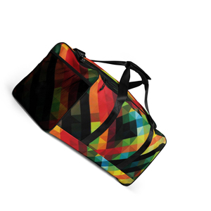 Bolsa Deportiva de Viaje con Estampado Geométrico Colorido, Capacidad de 30-40L, Material 600D - Product Image 5