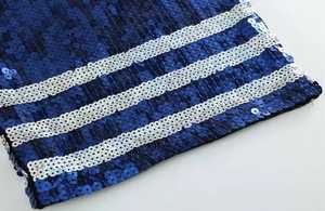 Men's Regular Fit <b>Sequin</b> <b>T</b>-<b>Shirt</b> with Animal Pattern Short Sleeve O-Neck Sporty Blue Front Logo 100% Cotton Knitted Fabric - Product Image 4