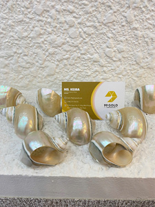 Anillo para Servilletas con Diseño de Caracol y Concha Marina para Decoración de Mesa de Banquete de Hotel con Temática Oceánica, Hecho a Mano en Vietnam - Product Image 3