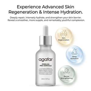 Sérum Ampoule PDRN Pink Glass Glow 10000ppm 8 Types d'Acide Hyaluronique Anti-Âge Éclaircissant Hydratant Soin Coréen pour la Peau 30ml - Product Image 3