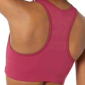 เสื้อชั้นในกีฬาผู้หญิงคุณภาพสูง ระบายอากาศได้ดี เป็นมิตรกับสิ่งแวดล้อม รองรับน้ำหนักเบา คอรูปตัวยู โลโก้ด้านหน้า ปรับแต่งได้ ขายส่ง ขายดีที่สุด - Product Image 5