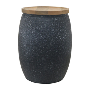 Tabouret en fer blanc au design moderne avec motif feuille, meuble de salon contemporain, pouf pour appartement - Product Image 5