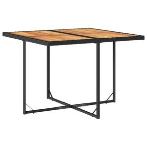Juego de 8 Muebles de Jardín Plegables Grandes de Ratán Sintético Negro para Patio - Product Image 4