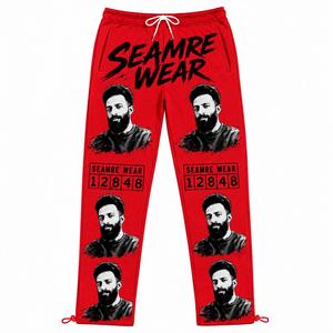 Seamre Wear Men's Cotton Sweatpants <b>Elastic</b> <b>Waist</b> Drawstring Casual Pants Digital Printed Full Length Joggers Autumn Style asali - Product Image 5