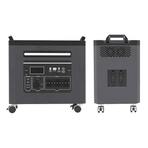 Conteneur portable de stockage d'énergie LiFePO4, alimentation mobile, contrôleur MPPT, onduleur à onde sinusoïdale pure pour la sauvegarde solaire domestique - Product Image 2