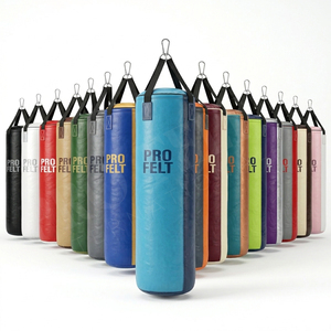Professional Top Quality Cowhide Leather Punching Bag for Boxing MMA Training with Reinforced Straps and Tear Resistant Punching - Product Image 1
