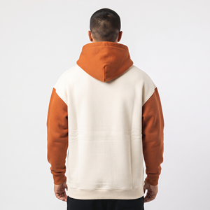 Sudadera con Capucha de Algodón Grueso Estilo Urbano, Logotipo Personalizado, Hombros Caídos, Dos Colores, Informal, para Hombre - Product Image 2