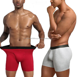 Ropa interior para hombre Calzoncillos bóxer Algodón Spandex Diseños personalizados Logo 5 pulgadas Entrepierna Ropa interior para hombre Ropa interior de talla grande para hombre - Product Image 3