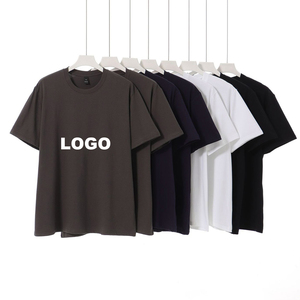 Camiseta de Manga Corta para Hombre, Camiseta de Verano de Media Manga, Cuello Redondo, Color Sólido, Prenda Superior Holgada - Product Image 1