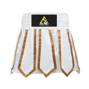 Pantalones Cortos de Muay Thai Bordados Personalizados de Alta Calidad al por Mayor, de Lona, MMA, Talla Grande, Transpirables, hasta la Rodilla, Tejidos, con Etiquetas Personalizadas - Product Image 4