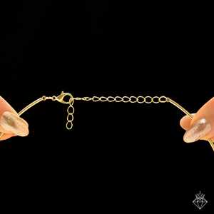 Collar con colgante redondo texturizado antideslustre PRAO Accesorio de moda con diseño único - Product Image 1