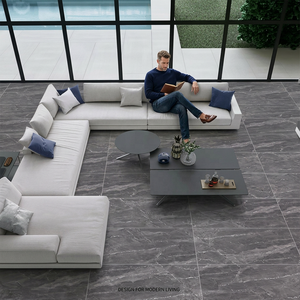 Carreaux de porcelaine effet marbre brillant, aspect marbre poli, bleu et blanc Carrara, 120x60, carreaux de sol en vinyle 60x60 - Product Image 6
