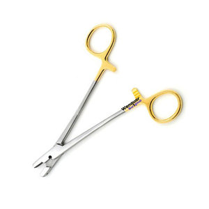 Pinza Quirúrgica Veterinaria Profesional para Agujas Cruciatas TC de 7 Pulgadas, Dorada a Medida, Fabricada por Wenquar - Product Image 1