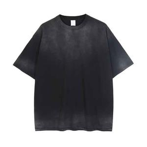 Camiseta de Alta Calidad con Lavado Ácido, Tela 100% Algodón, Venta al Por Mayor, Logotipo Personalizado, Camisetas de Manga Corta para Hombre - Product Image 4
