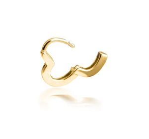 Mini boucles d'oreilles en forme de cœur en argent sterling 925 plaqué or, bijoux romantiques délicats pour mariage, cadeau pour femmes - Product Image 4