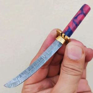 Cuchillo de Chef Personalizado Hecho a Mano Jexmoo con Acero de Damasco, Cuchillos de Cocina en Miniatura, Mango Hermoso, Regalo para Chef - Product Image 3