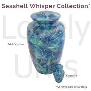 Urna Funeraria de Metal Seashell Whisper para Cenizas Humanas, Opción de Colgante, Urna Conmemorativa para Adultos, Fabricante OEM ODM - Product Image 2