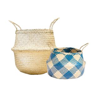 Foldable Handmade SEAGRASS BELLY <b>BASKETS</b> for Plant Pot Cover and Decor, Natural Storage <b>Basket</b> Manufacturer - Product Image 1