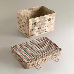 Panier de rangement pour jouets en jonc de mer tressé au design frais avec couvercle, fait main, organisateur pour enfants, chambre d'enfant et crèche - Product Image 4
