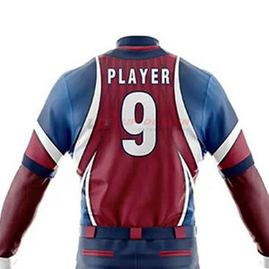 Customized Logo Design Breathable Sublimation Baseball Uniform Unisex Adult OEM Service Factory Sale <b>Top</b> Selling Cheap Price - Product Image 4