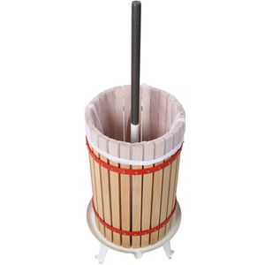 Prensa de vino de madera maciza de 7,9 galones para máquina Manual de jugo de manzana y UVA, 8 bloques, máquina para hacer vino de bebidas de cocina de alta resistencia - Product Image 4