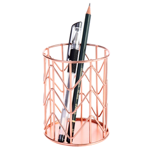 Support à stylos en métal doré en forme de cœur, organiseur de stylos et de marqueurs, porte-crayons pour étudiants, fabriqué en Inde, moderne 2023 - Product Image 2