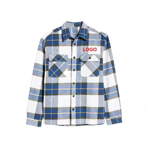 Chemises Décontractées Personnalisées en Gros – Chemise Décontractée Confortable en Coton et Polyester à Manches Longues pour Hommes – Chemise en Flanelle à Carreaux – Promotion 2026 - Product Image 6