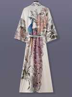 Nouvelle Robe de Nuit Tendance 100% Soie Satinée Imprimée pour Femme, Vêtement de Nuit d'Été en Satin Non Tissé, Peignoir en Soie, Pyjama Décontracté Personnalisable avec Logo